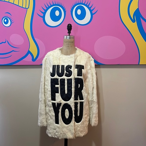 Moschino Cheap Chic Goat Just Fur You Coat - Picture 1 of 14